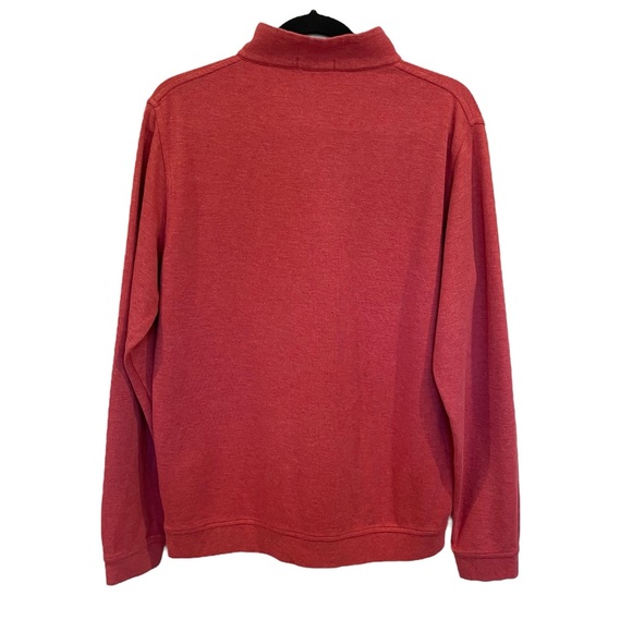Peter Millar Crown Comfort Quarter Zip Pullover In Cape Red Size Medium MS23K49 - Picture 7 of 10